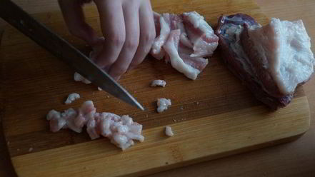 Рецепт вареников с рубленой картошкой и прослойкой