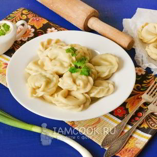 Рецепт Вареников с сырой картошкой и сыром