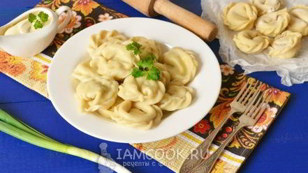 Рецепт вареников с сырой картошкой и сыром