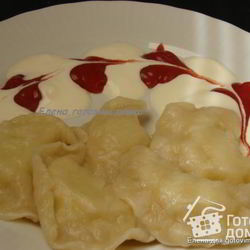 Рецепт Вареников с сырым картофелем и сырно-картофельные