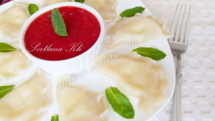 Рецепт вареников с творогом на кефире