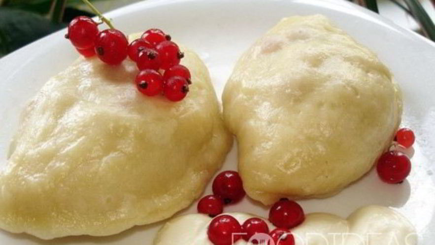 Рецепт вареников с творогом на пару