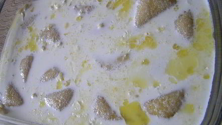 Рецепт вареников с творогом, запеченные в сливках