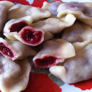 Рецепт Вареников с вишней на основе заварного теста