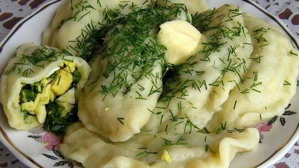 Рецепт Вареников с яйцом