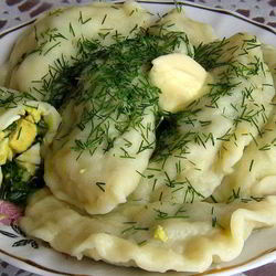 Рецепт Вареников с яйцом