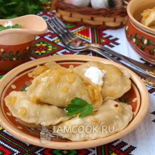 Рецепт Вареников с жареной капустой