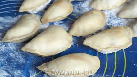 Рецепт вареников с жареной капустой