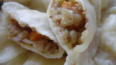 Рецепт вкусных вареников с гречкой и овощами