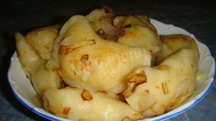 Рецепт жареных вареников с картошкой