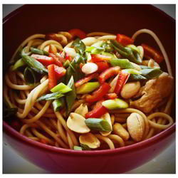 Рецепт Восточной лапши Удон с арахисом и имбирем