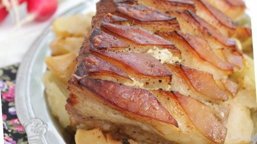 Рецепт хрустящего жаркого из свинины