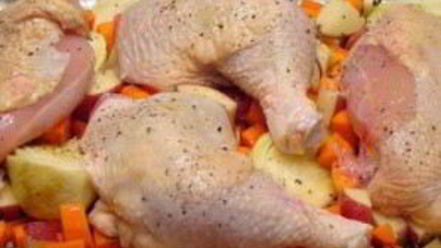 Рецепт куриного жаркого с овощами