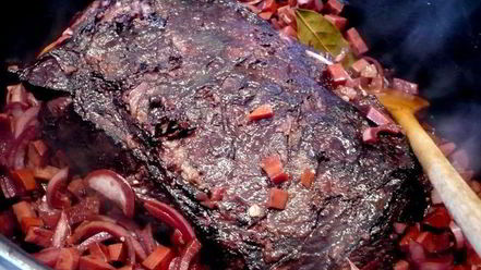 Рецепт квашеного жаркого с клецками и глазированной капустой мясо моей мечты