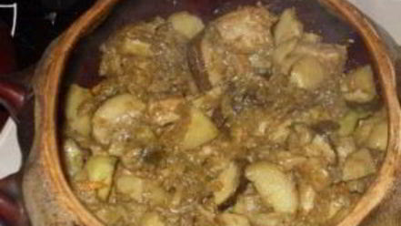 Рецепт жаркого из белых грибов