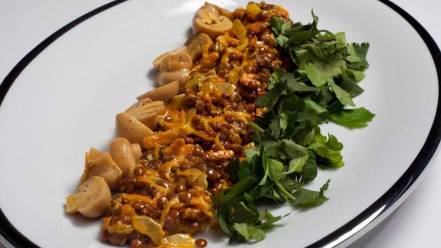 Рецепт жаркого из чечевицы