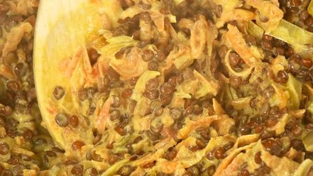 Рецепт жаркого из чечевицы