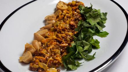 Рецепт жаркого из чечевицы