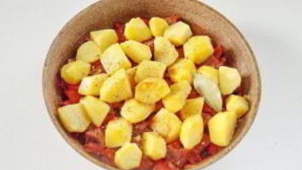 Рецепт жаркого из говядины с зеленым луком