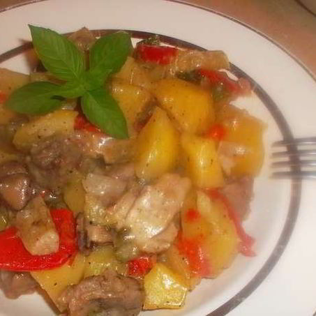 Рецепт Жаркого из грибов с картошкой