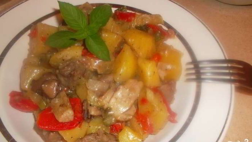 Рецепт жаркого из грибов с картошкой