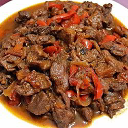 Рецепт Жаркого из косули с овощами