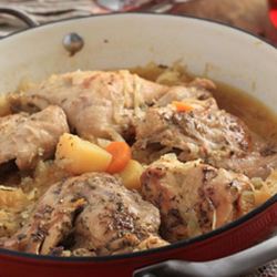 Рецепт Жаркого из кролика с капустой и морковью