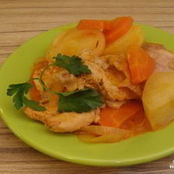 Рецепт Жаркого из кролика с картошкой