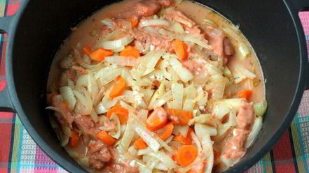 Рецепт жаркого из кролика в казане