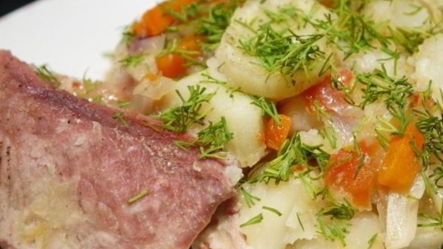 Рецепт жаркого из свинины с картофелем