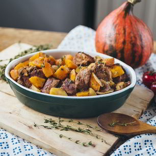 Рецепт Жаркого из телятины с картофелем и тыквой