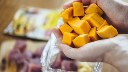 Рецепт жаркого из телятины с картофелем и тыквой