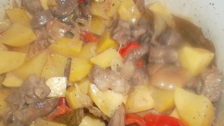 Рецепт жаркого с грибами по-домашнему