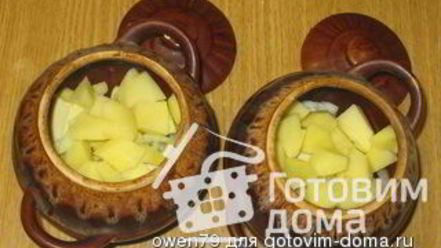 Рецепт жаркого с грибами в горшочках