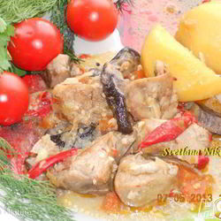 Рецепт Жаркого с грибами в мультиварке