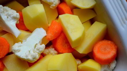 Рецепт жаркого с цветной капустой в горчичном соусе