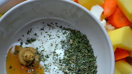 Рецепт жаркого с цветной капустой в горчичном соусе