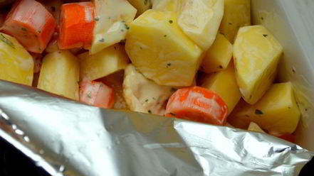 Рецепт жаркого с цветной капустой в горчичном соусе