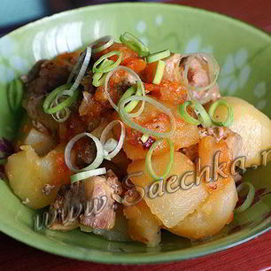 Рецепт Жаркого со свининой и картошкой в мультиварке Steba