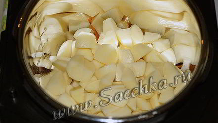 Рецепт жаркого со свининой и картошкой в мультиварке steba