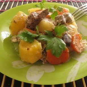 Рецепт Жаркого в рукаве в духовке