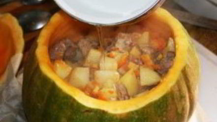 Рецепт жаркого в тыкве