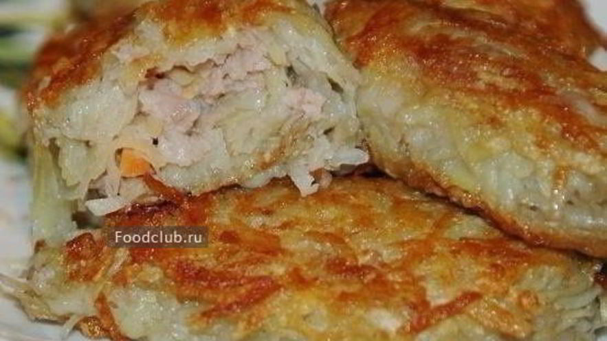 Рецепт картофельных зраз с фаршем