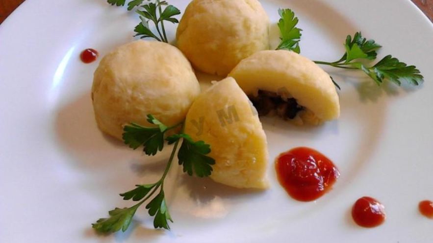 Рецепт картофельных зраз в духовке с грибами
