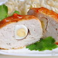 Рецепт Куриных зраз с перепелиными яйцами