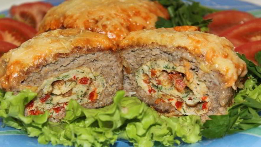 Рецепт мясных зраз рулетных
