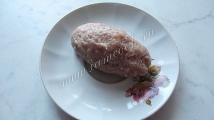 Рецепт мясных зраз с омлетом