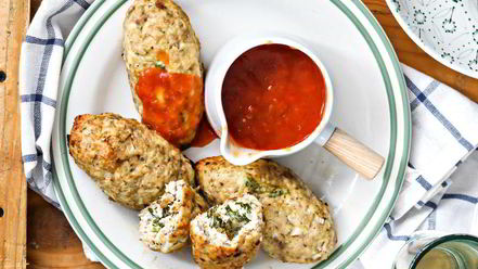 Рецепт мясных зраз с травами и сыром