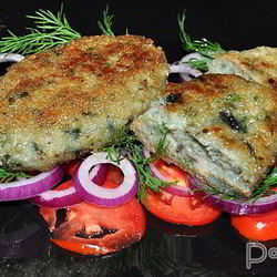 Рецепт Рыбных зраз с сыром, маслом и зеленью