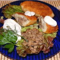 Рецепт Зраз из фарша с грибами